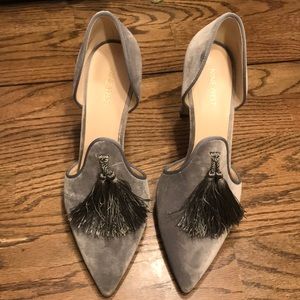 Grey 9West 3.5” heels
